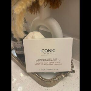 Iconic London Multi-Use cream Blush, Bronze and Highlight Palette